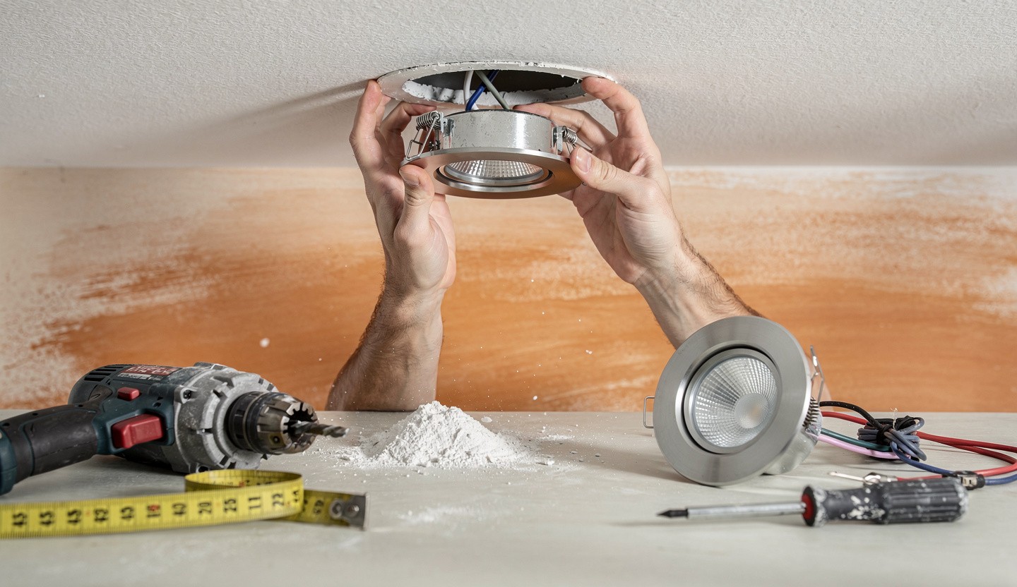 Comment installer un spot au plafond : guide pour une pose efficace et sécurisée