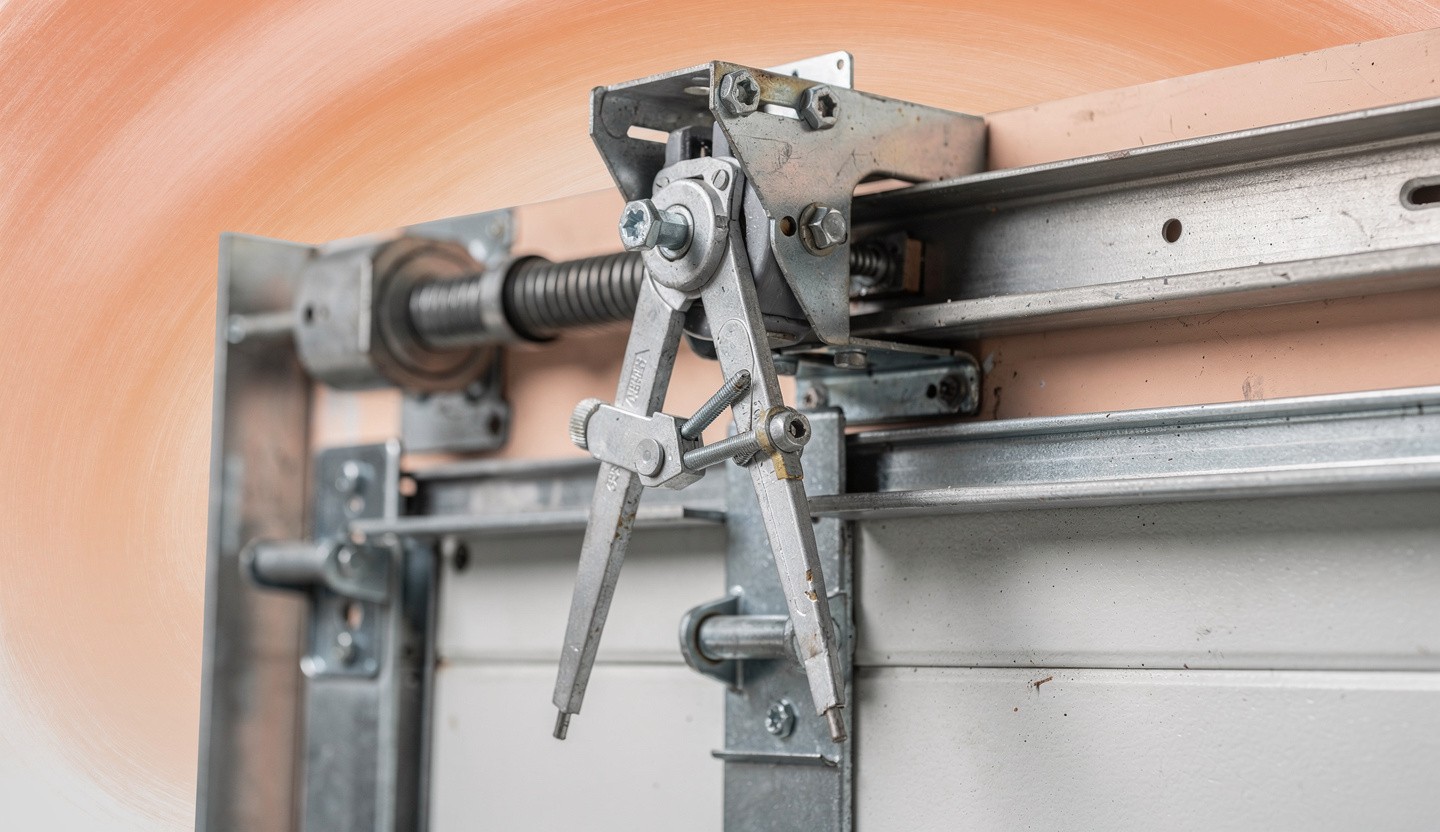 Compas pour porte relevable de garage : installation et réglage
