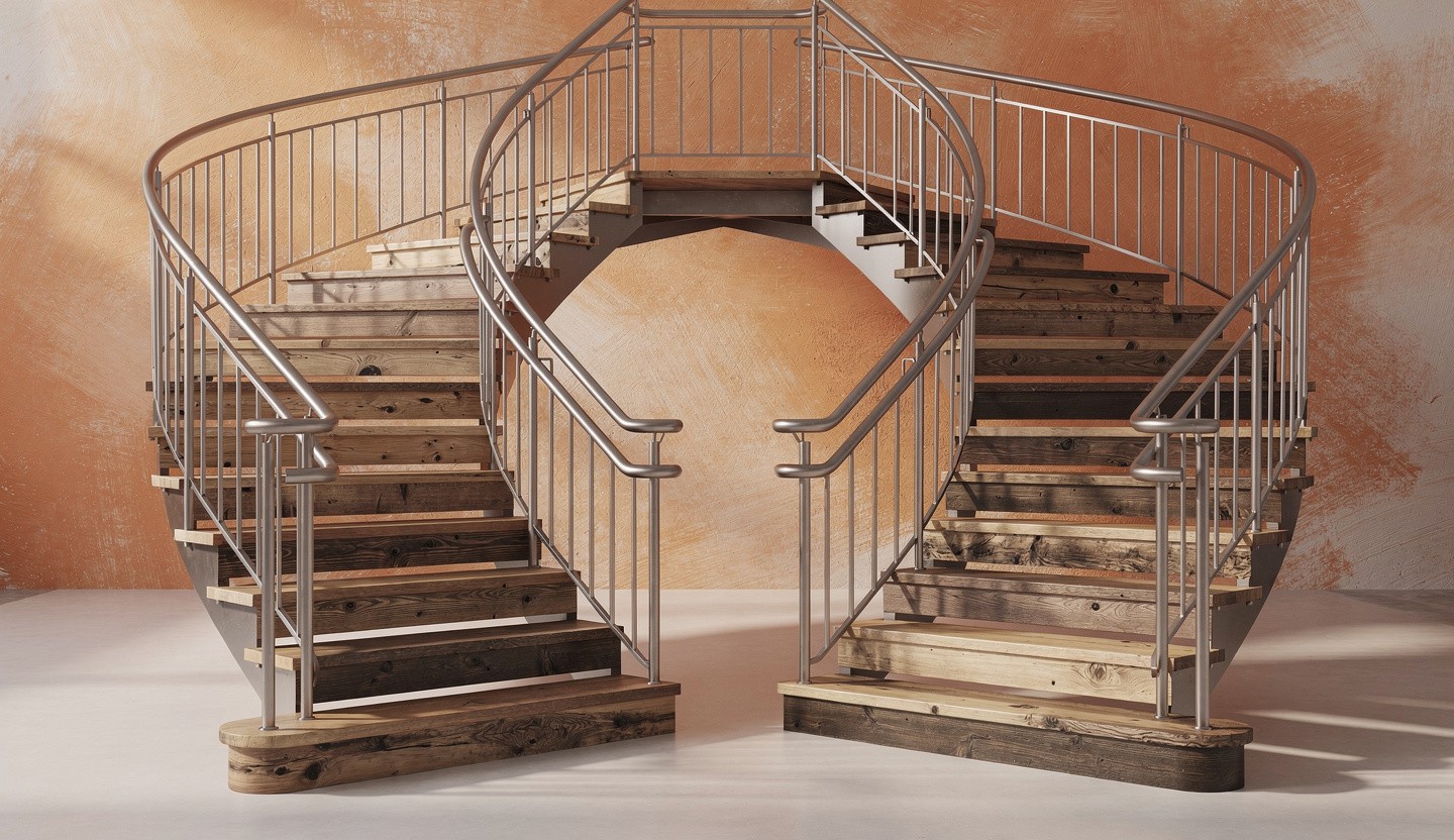 Escalier quart tournant droit vs gauche : lequel choisir pour votre espace ?