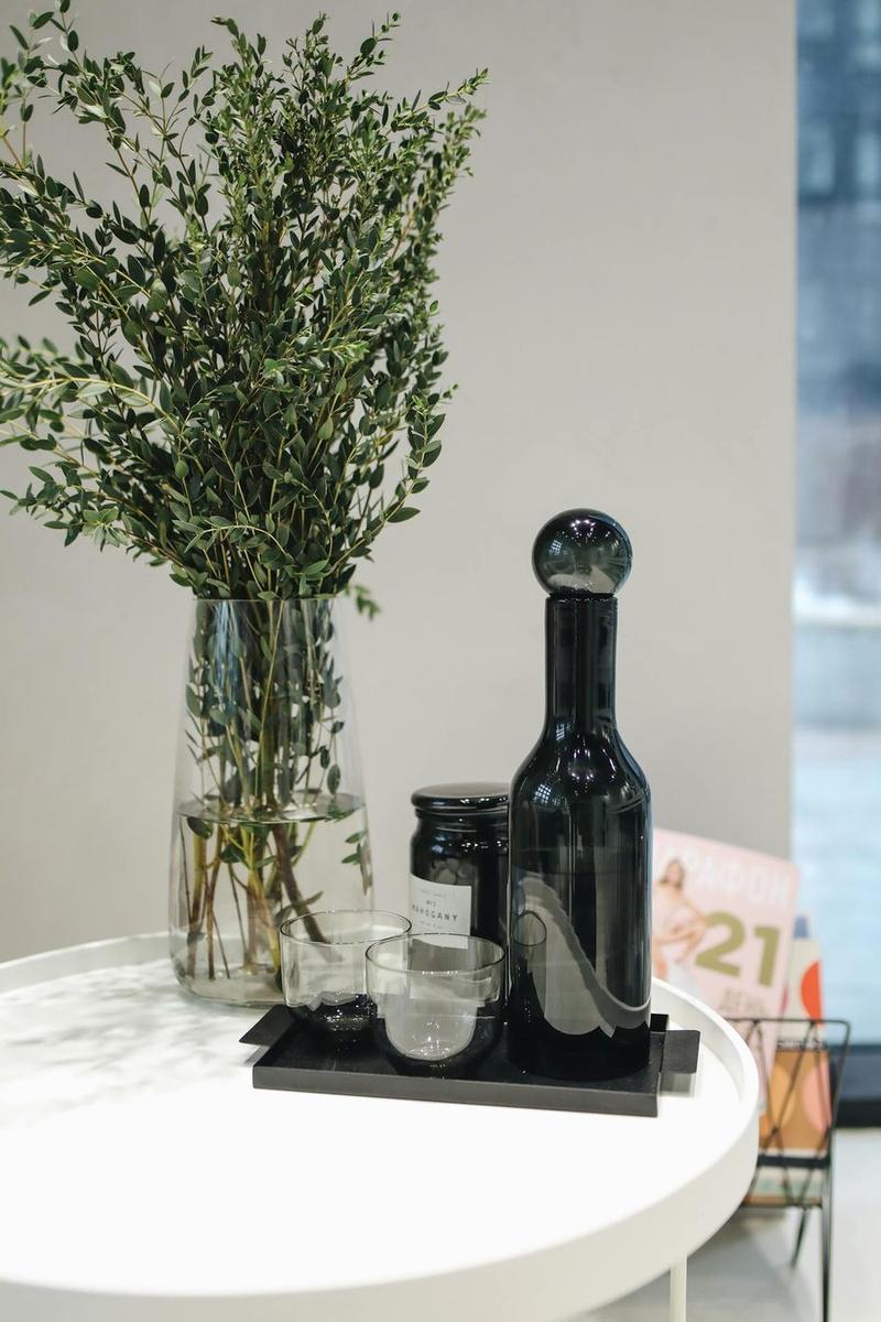 Intérieur mélange vintage et moderne avec mobilier chiné et plantes